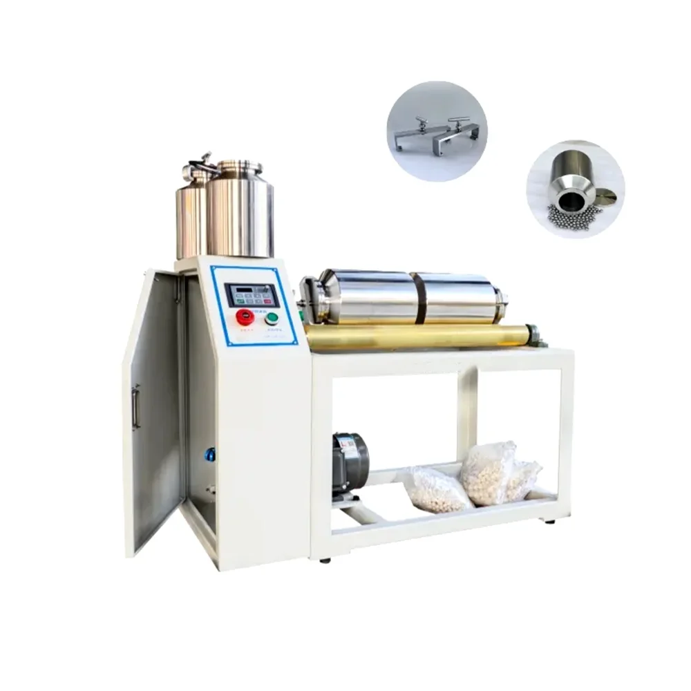 

Grinding mill Nylon Jar Lab Rolling Jar Mill Roll Ball Nylon Jars Powder Milling Machine Roller Ball Mill with 0.5L-15L