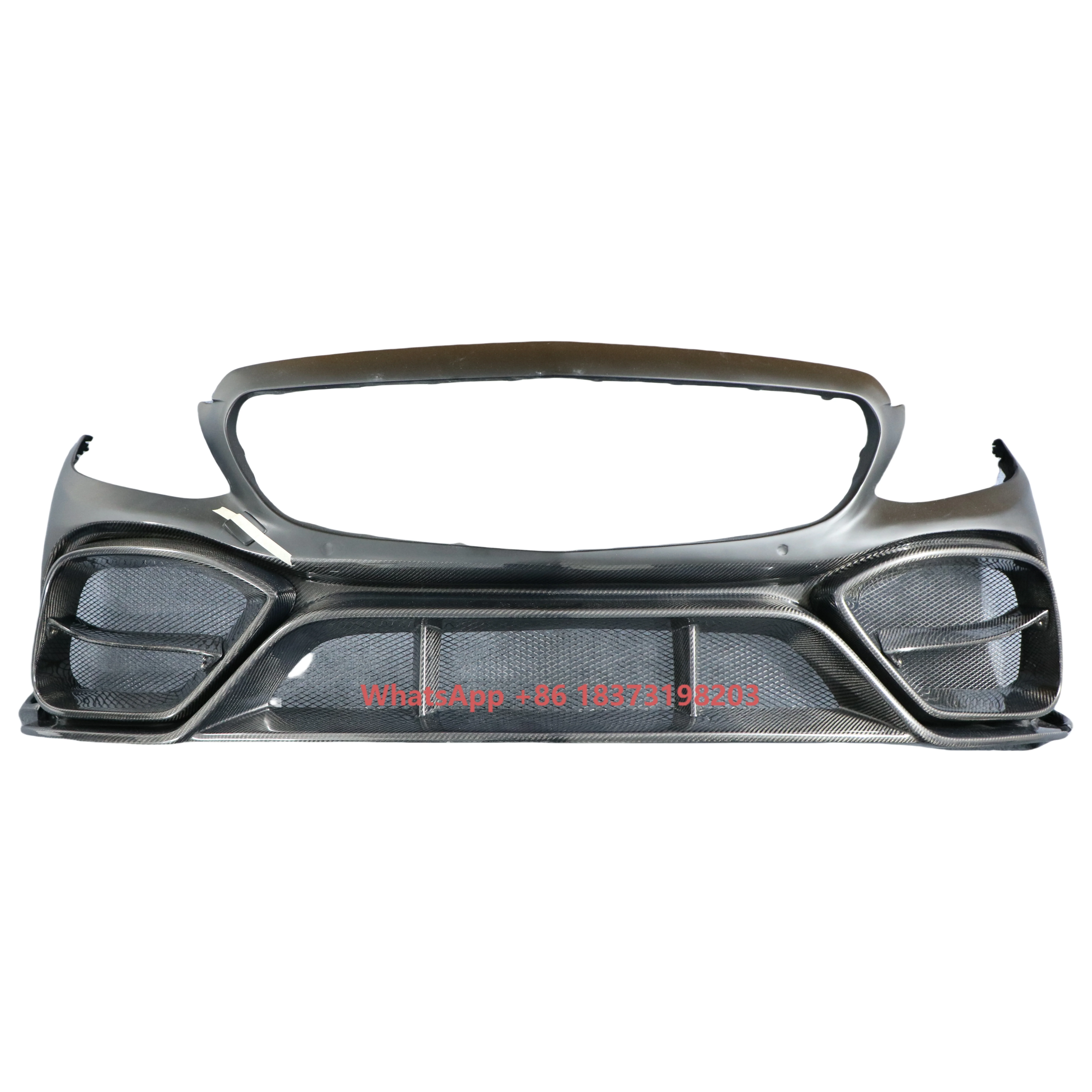 Bumper for Mercedes C-Class W205 2015-2021 Upgrade Auto Parts Retrofit Car Body Kits Made for Carbon Fiber Premium Front Bumper