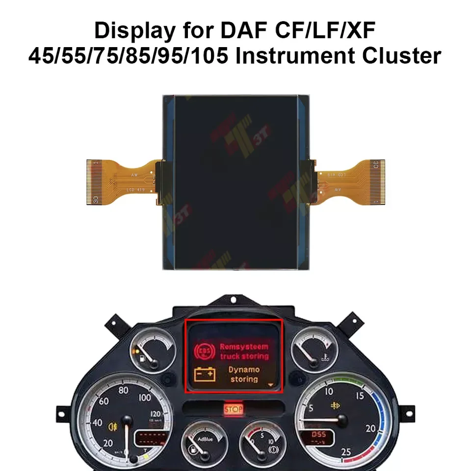 Display for DAF CF/LF/XF 45/55/75/85/95/105 and Temsa MD7 Plus/MD9 Instrument