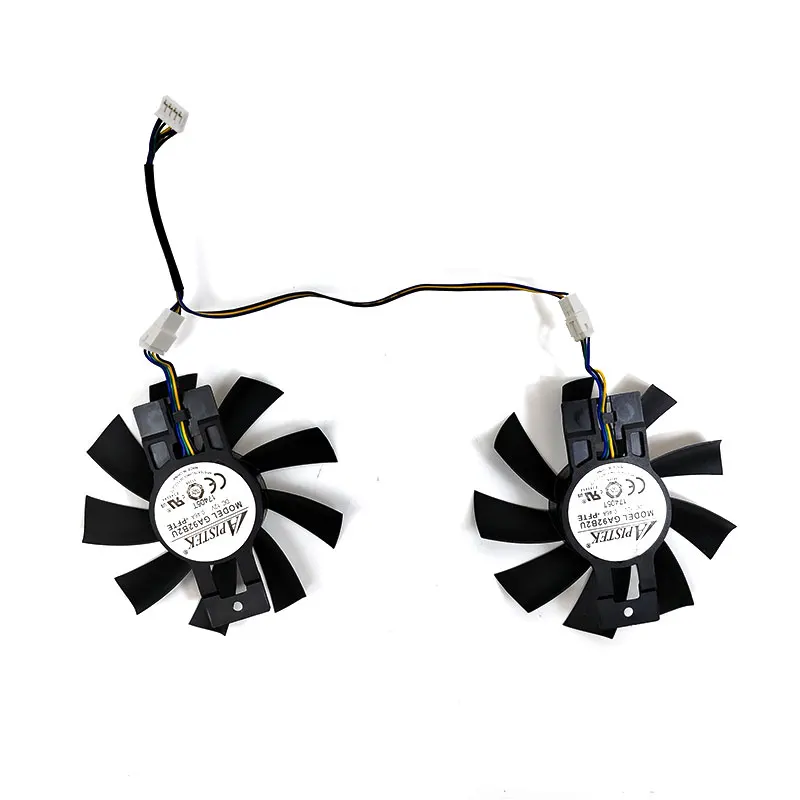 ENW 87 mm GA92B2U GA92S2U Dataland Lüfter für PowerColor Radeon Red Dragon RX 570 Dual-Grafikkarten-Lüfter
