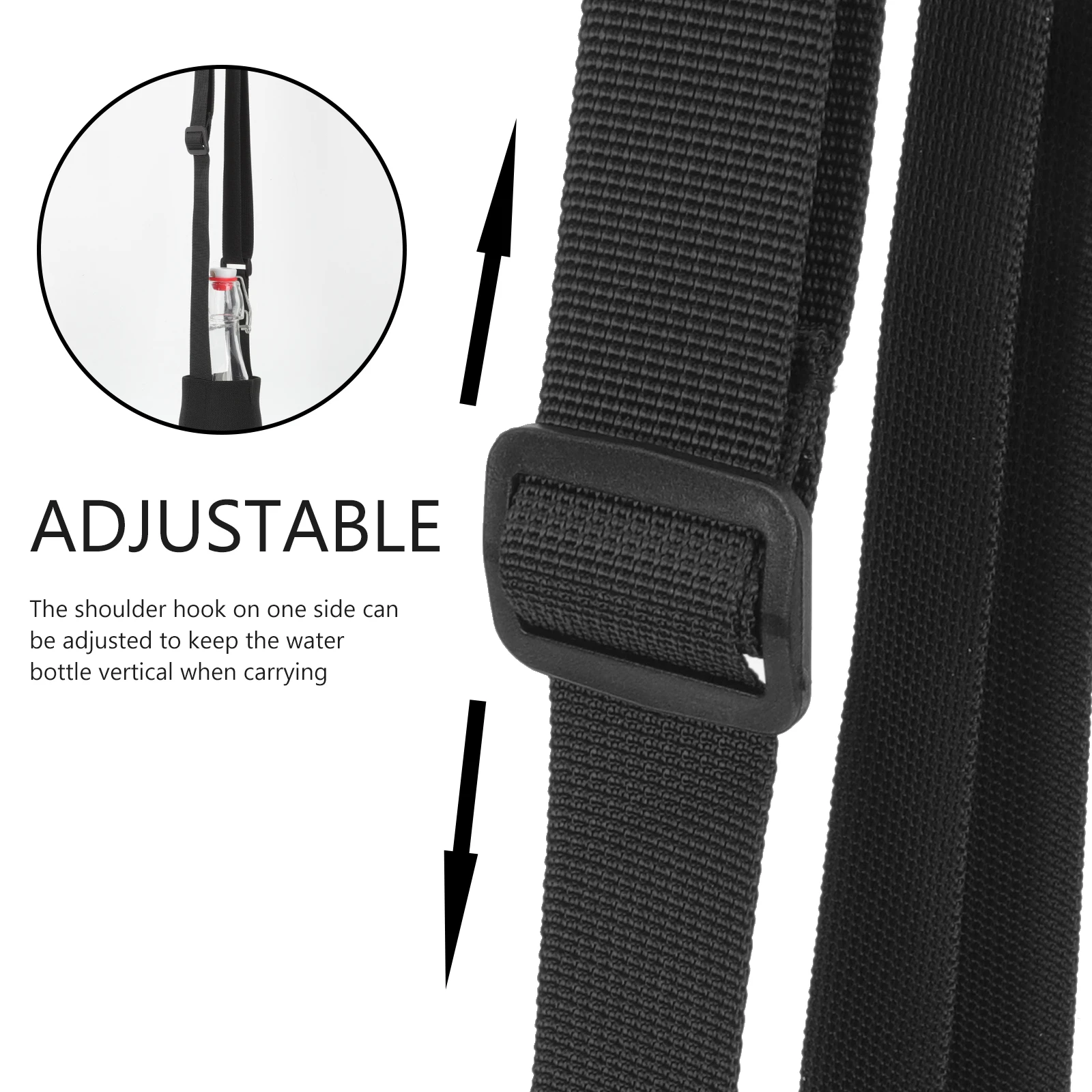

Water Holder Portable Adjustable Strap Outdoor Camping Nylon Carrying Sling Bottle Storage Shoulder Strap Travel Bottle Carrier