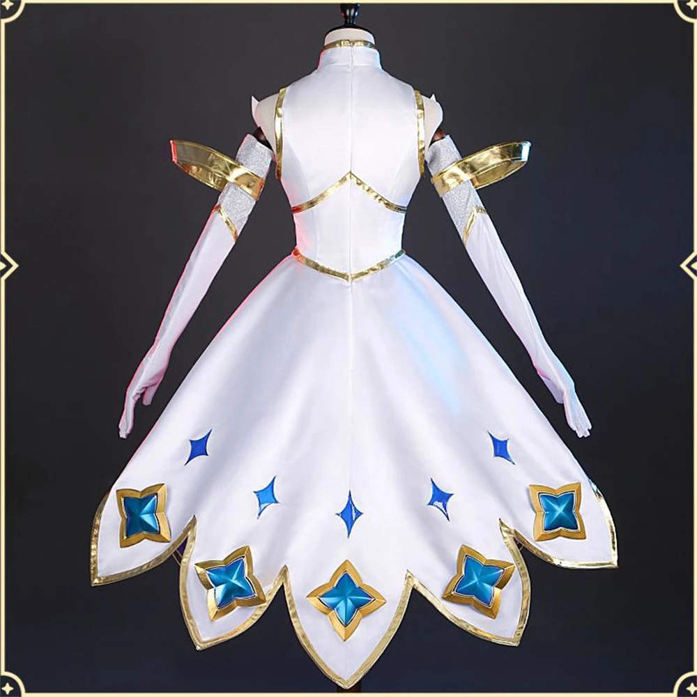 AGCOS LOL Star Guardian LOR Gwen Cosplay Costume Woman Christmas Roleplay Dress Game LOL Gwen Uniforms Cosplay