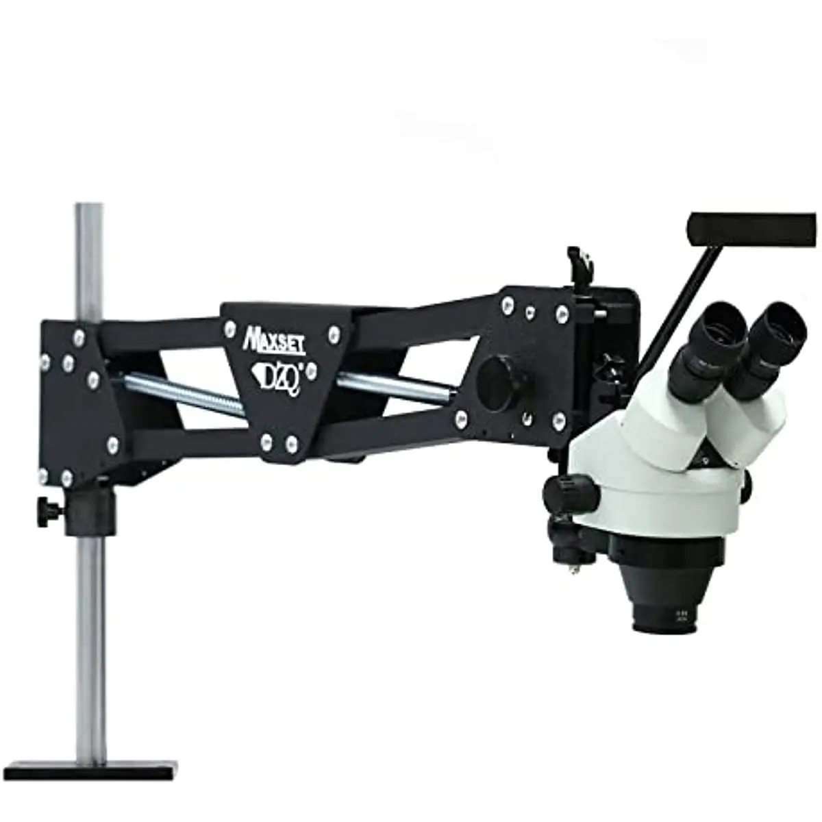 Micro Inlaid Mirror 7X-45X Multi-Directional Microscope Set Working Distance 3.7-11.8 inch Micro-Setting Spring Bracket Light