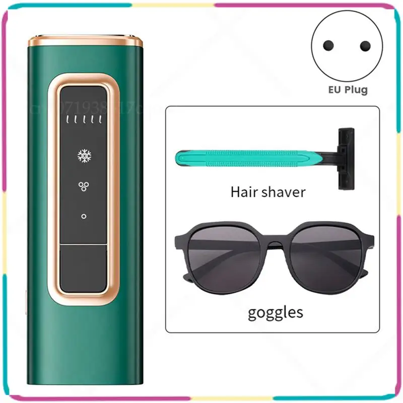 

B13C Ice Sensation Hair Remover Painless Hair Removal Instrument Foot Hair Growth Inhibition Instrument Fit For Woman EU Plug