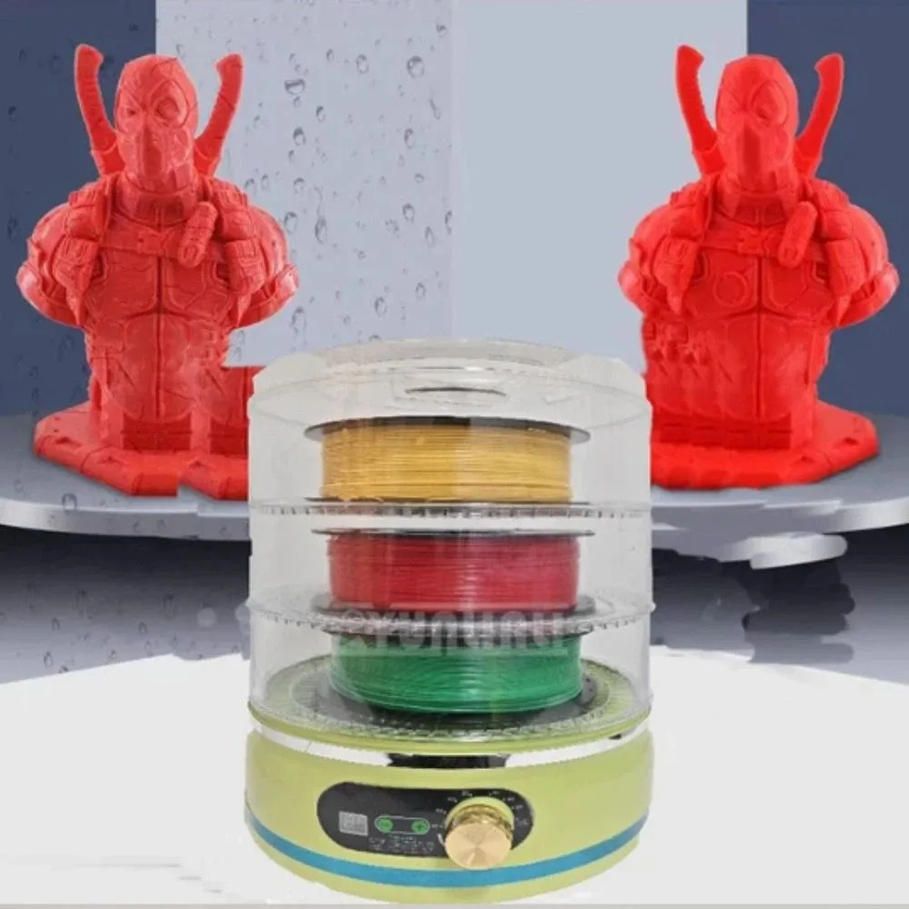360° Hot-air Heating Filament Dryer Box 35℃-70℃ Heating Drying Filaments Storage Filament Dehydrator Adjustable Temperature