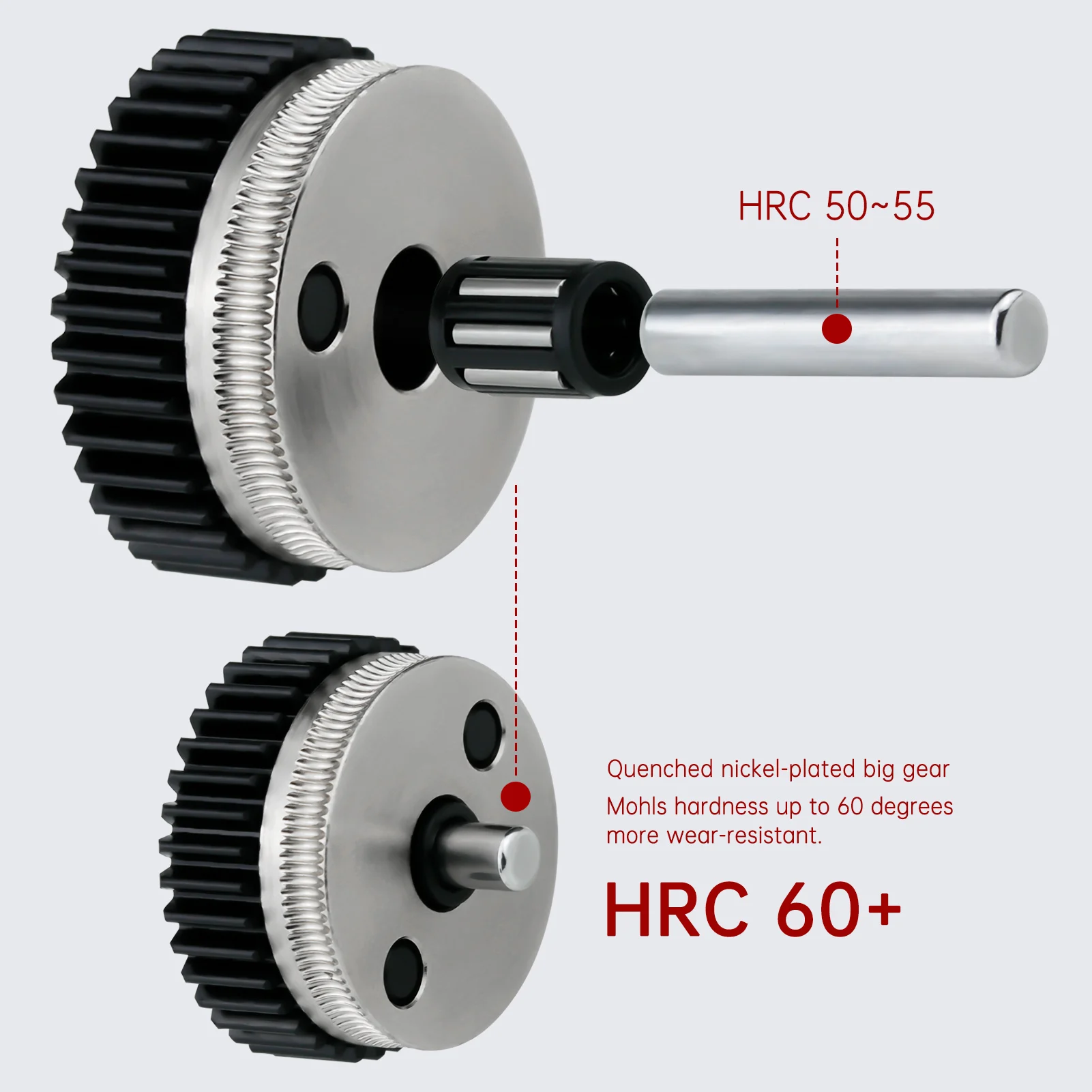 Hgx-lite-extrusora de engranajes de reducción de acero endurecido para impresora 3D, accesorios de Metal para CR-10/10S/Ender-3, serie V2