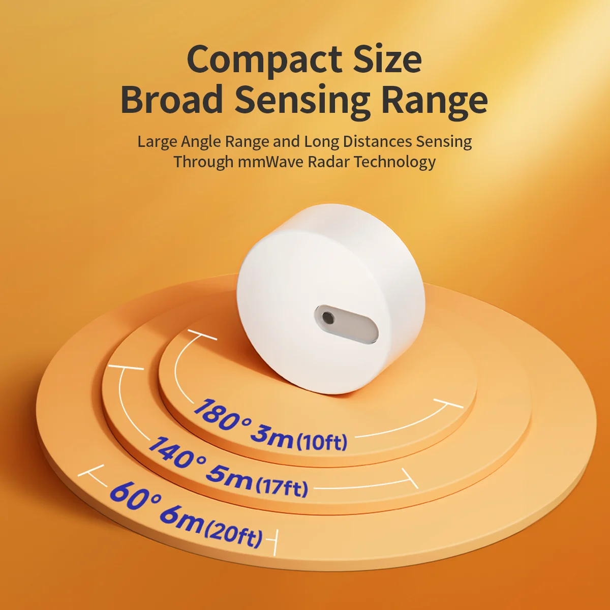 Linptech Presence Sensor ES1 Smart Motion Sensor with 24G mmWave Radar Requires Tuya Zigbee Hub for Home Automation and Security