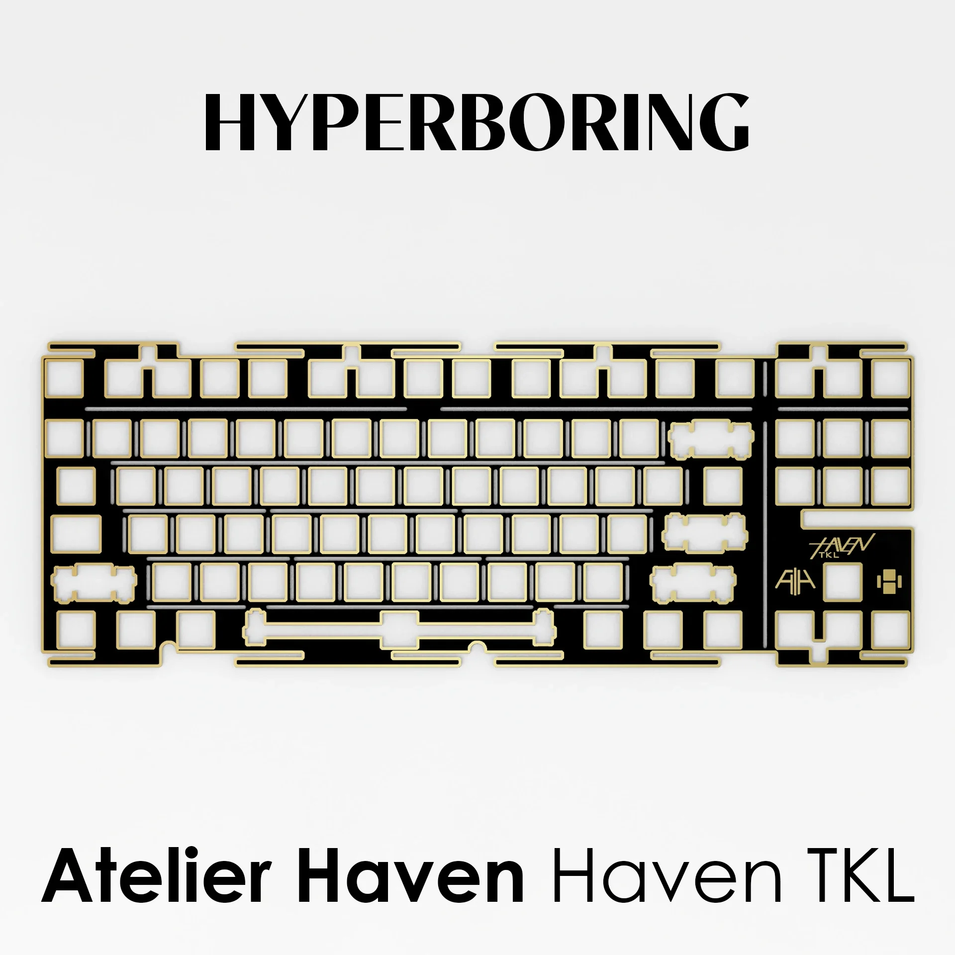 Atelier Haven TKL Keyboard Plate Mounted Type PC FR4 Aluminum Plates