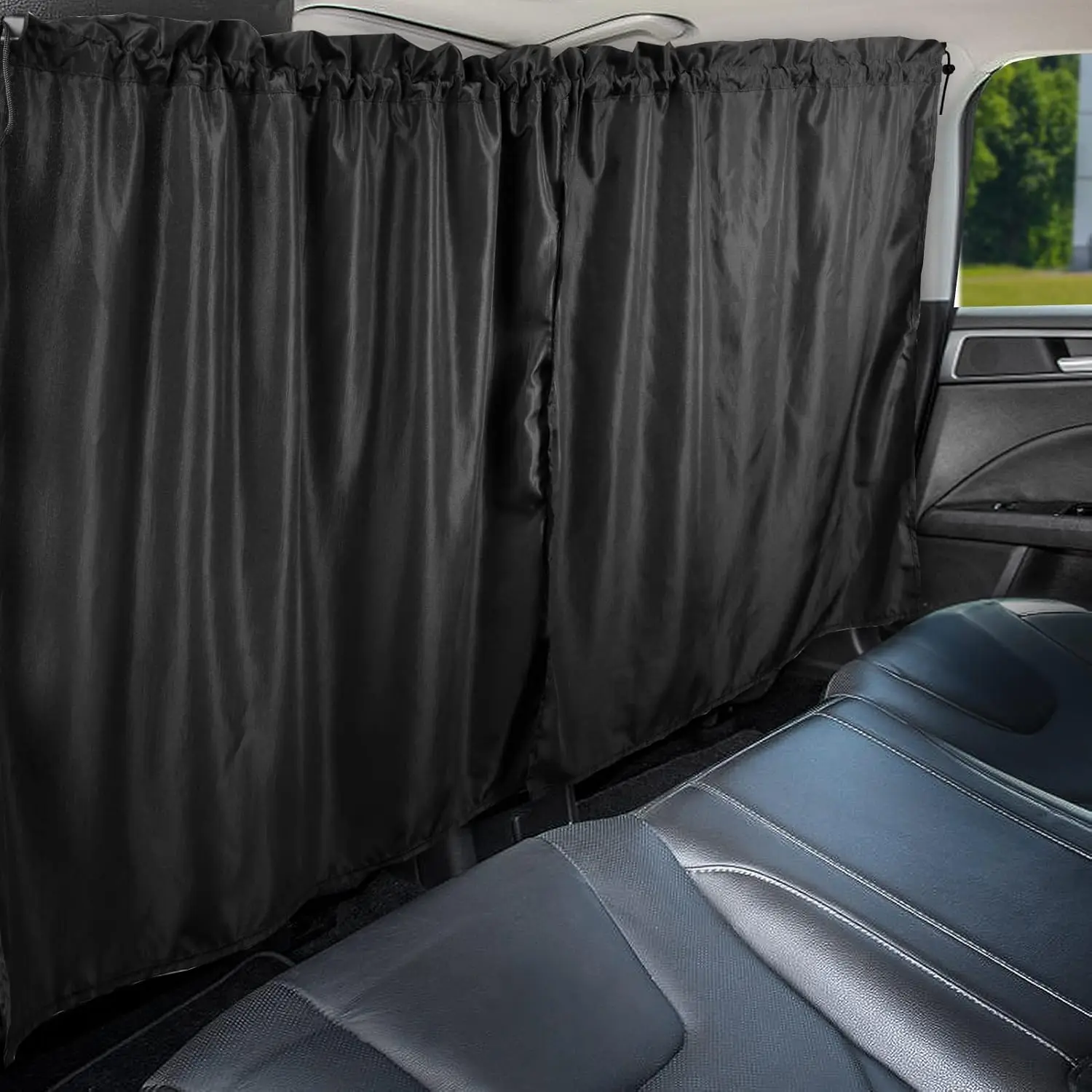 

Car Divider Curtain - Wide Car Privacy Blackout Shades with Storage Bag for Baby Nap, Removable Sedan SUV Van Sunshade Covers Sc