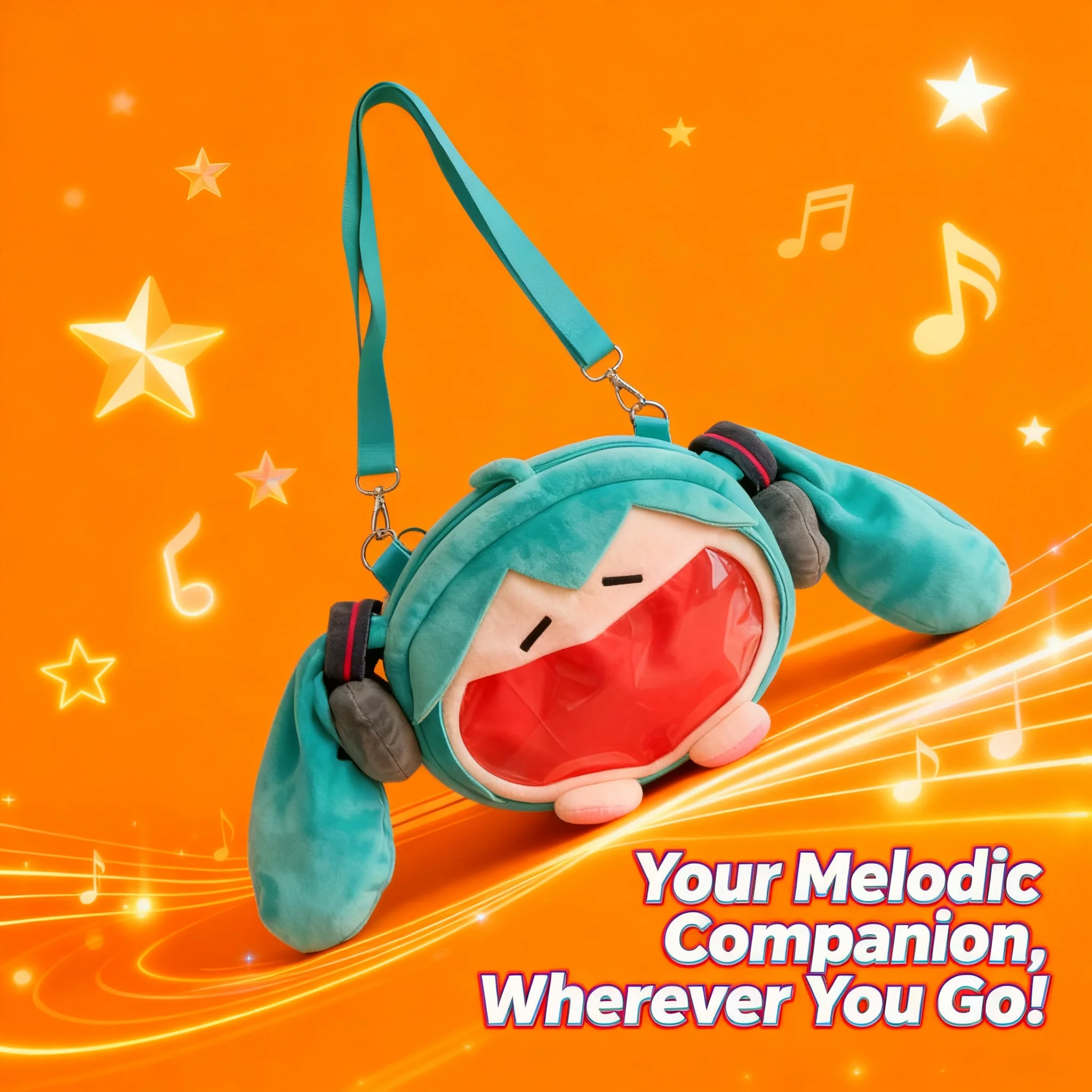 

Miku Hatsune Cute Girl Transparent Crossbody Doll Backpack Shoulder Bag Wholesale Manufacturer