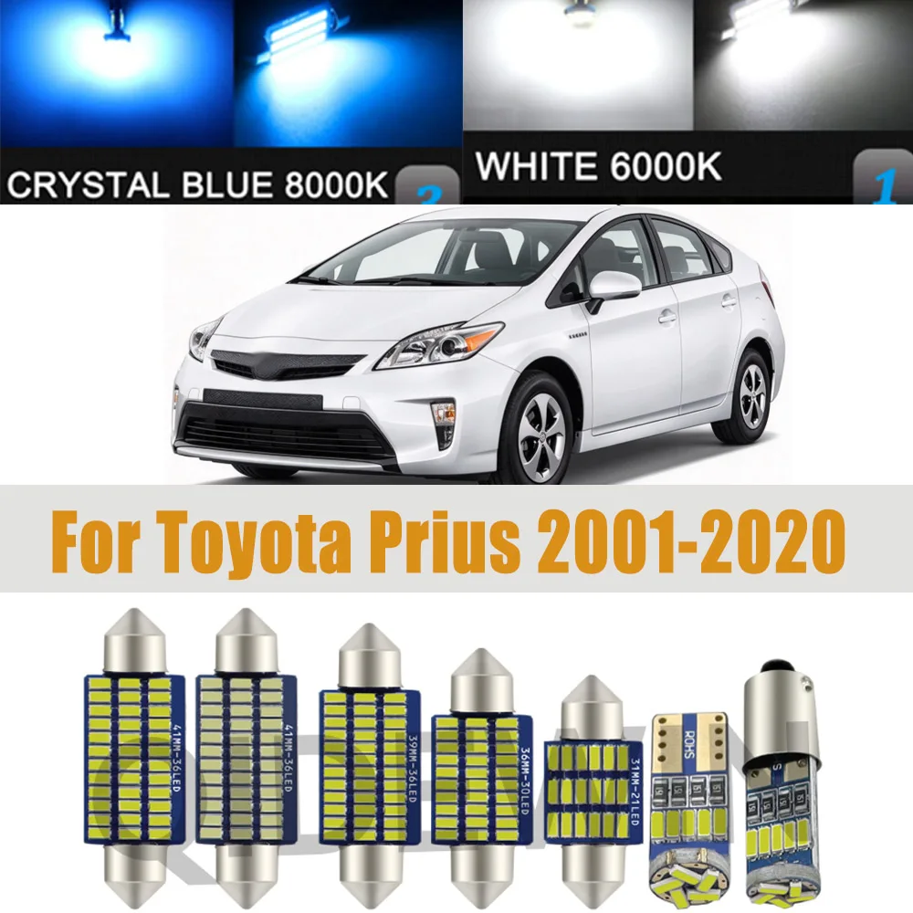 For Toyota Prius 2001-2005 2006 2007 2008 2009 2011 2012 2013 2014 2015 2016 2017 2018 2019 2020 Interior LED Light Kit Canbus