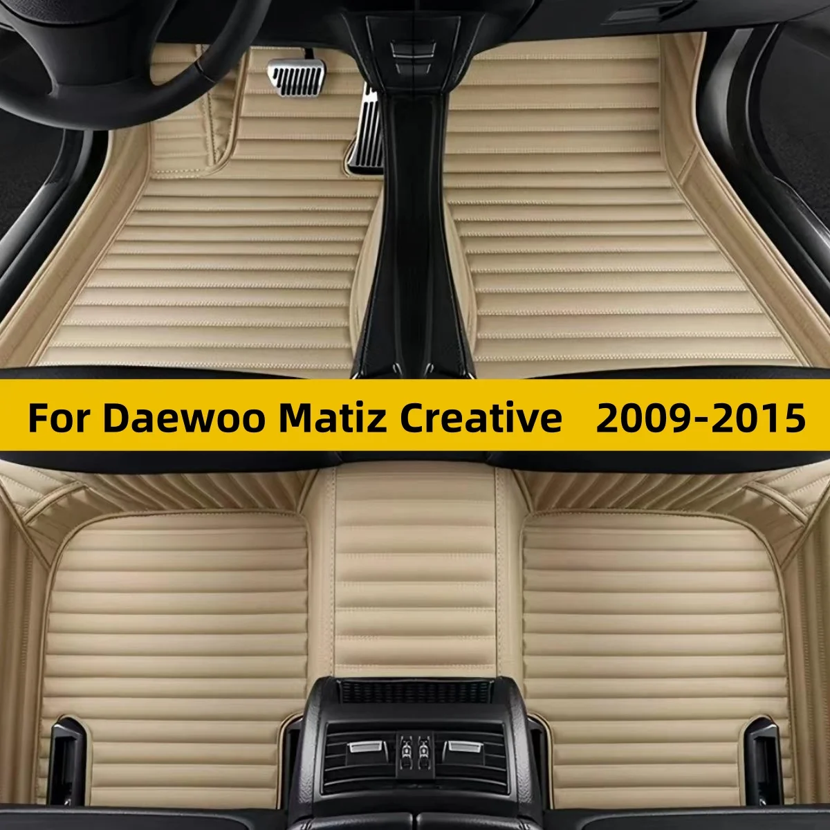 Auto Floor Mats Fit For Daewoo Matiz Creative 2009 2010 2011 2012 2013 2014 2015 Floor Mats For Cars Interior Accessories