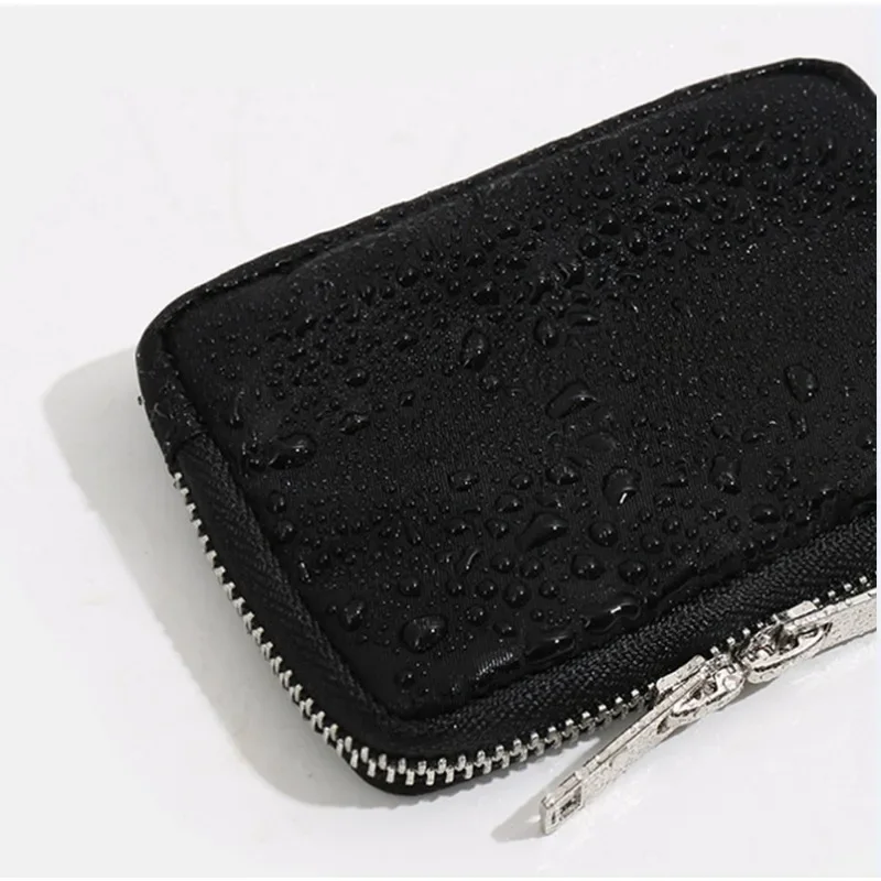 Japanese Men Wallet Earbuds Storage Bag Credit Card Holder Case For Boys Girls Journey Bank Card Organizer Zipper Coin Purse image 6