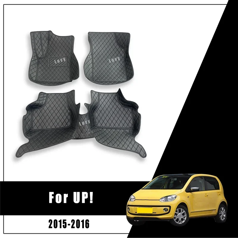 Carpets For Volkswagen vw UP! UP ! 2015 2016 Custom 3D Car Floor Mat Interiors Accessories Parts Dash Floorliners Waterproof Rug