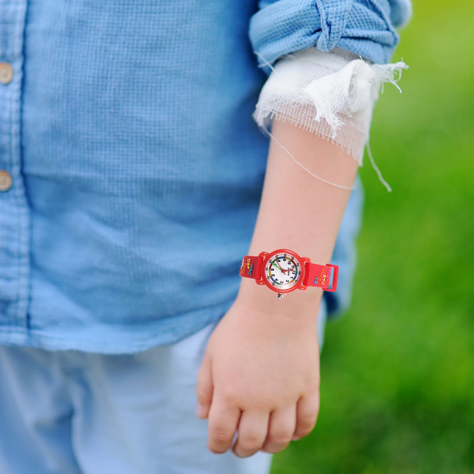 Children Cartoon Watches Durable Alloy Smooth Surface Kids Watch Toddler Fashion Delicate Girl Reading Learning