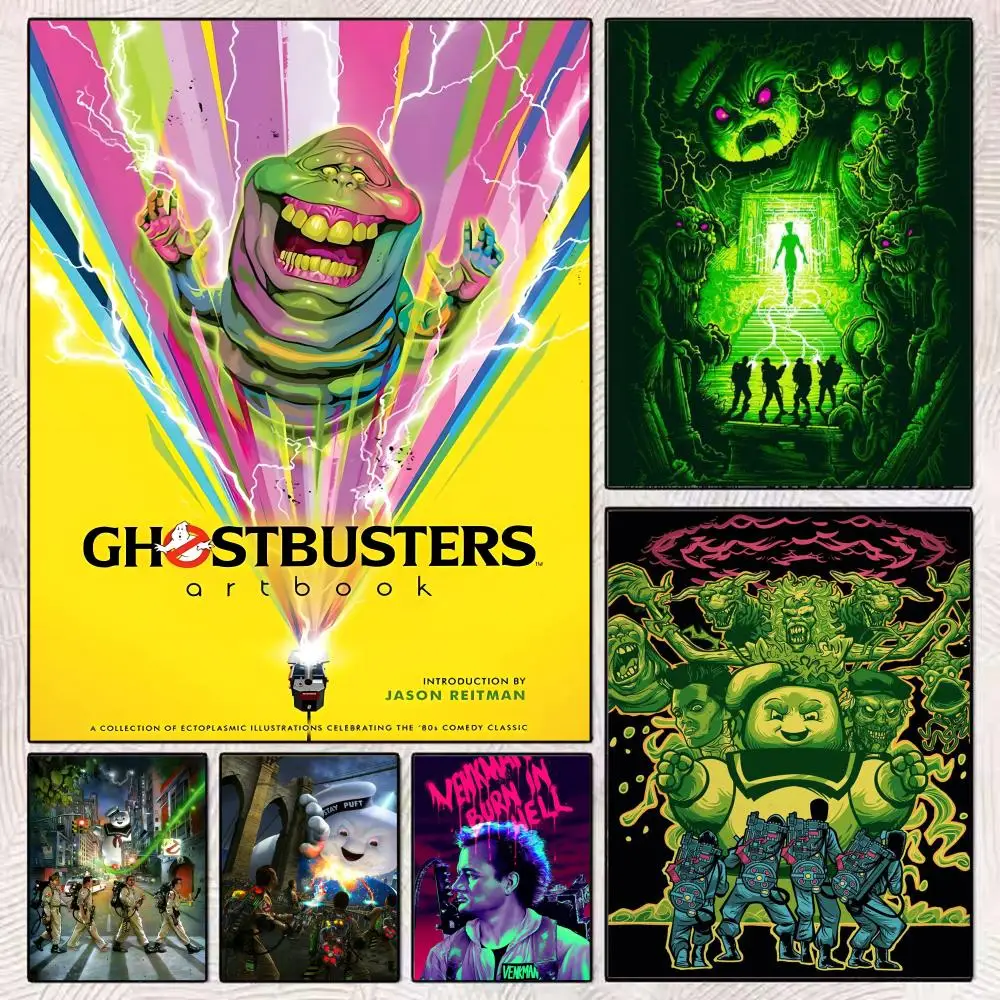 

G-Ghostbusters Classic Movie Poster HD Art Mural Wallart Poster Waterproof Vintage Print Decor for Home Decoration DIY