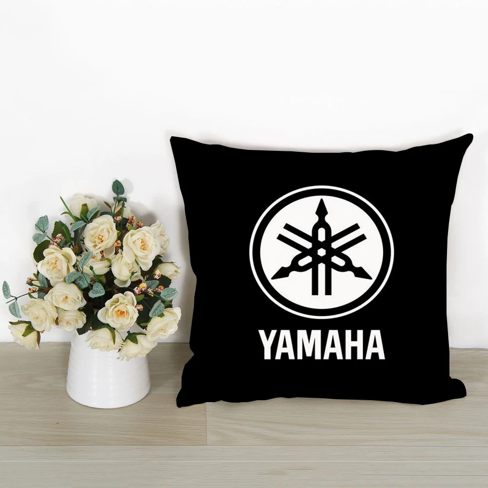 Motorcycle Racing Y-YamahaS Pillow Case Plush Fabric Soft Pillowcase Double Sided Print Cushion Cover Household Gifts