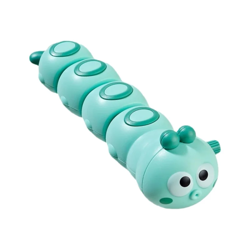 Petits animaux pour enfants déplacer et courir clockwork chenille bébé puzzle chaîne enroulement enroulement petit jouet