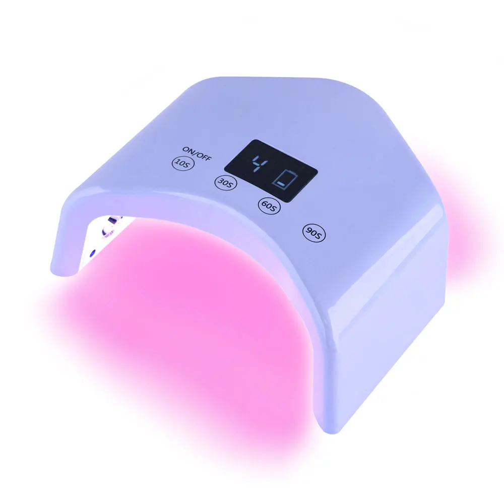 2024 New Design Nail Supplier Mini Portable 48W Cordless Rechargeable Light Led Lamp Cover Whole Hand Professional Nail Lamp