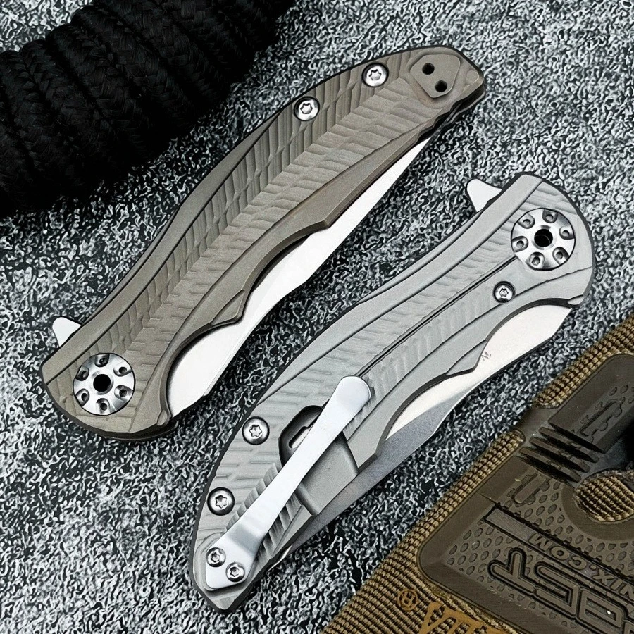 cuchillo-plegable-0609-hoja-de-acero-d2-mango-de-titanio-tc4-herramienta-multifuncional-edc-portatil-diseno-compacto-preciso-y-duradero