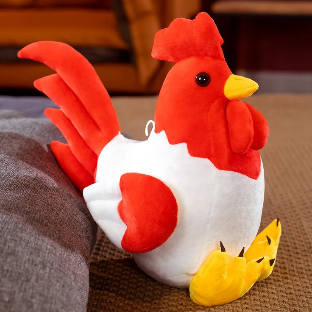 Muñeco de Animal, pollo realista, juguete de peluche, pollito de dibujos animados suave, almohada suave de 30cm, pollito abrazable, muñecos de peluche, decoración de habitación