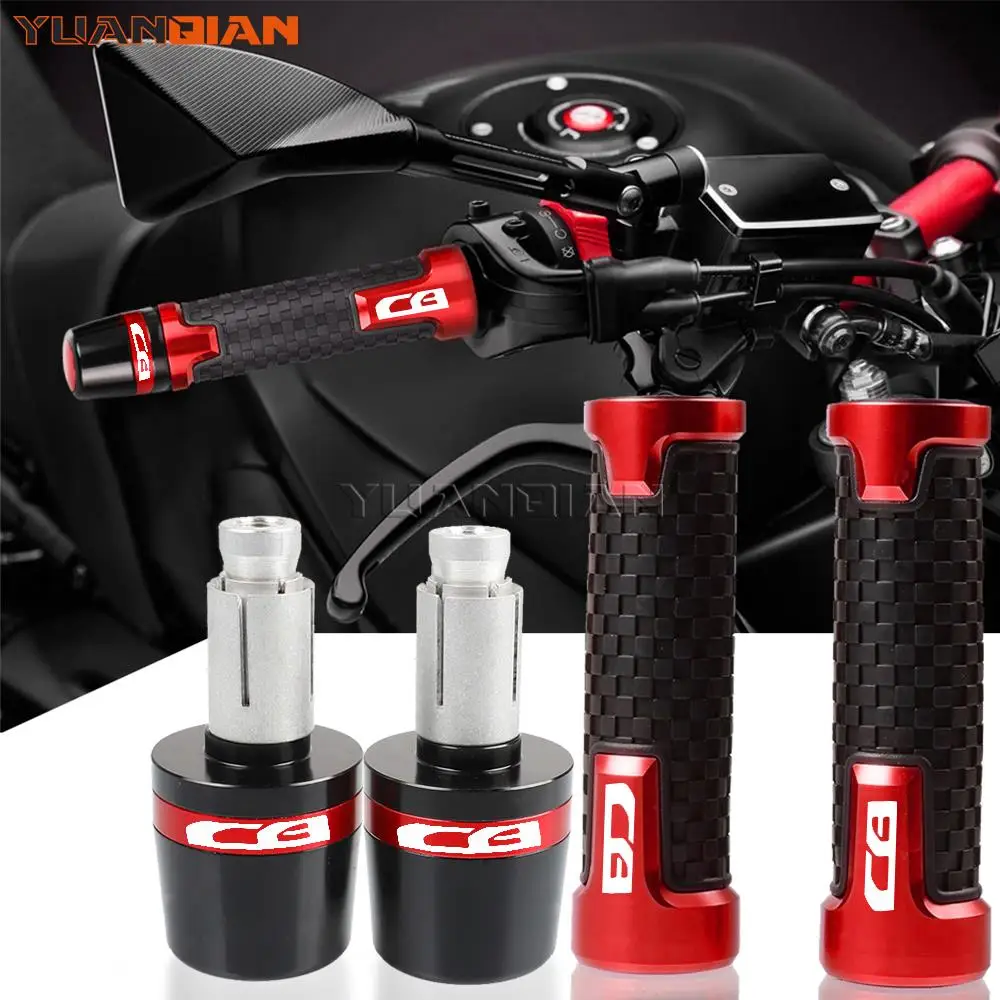 

Motorcycle 7/8" 22mm Aluminum Handlebar Grip Handle Bar End Cap Hand Grips For Honda CB125F CB190R CB250R CB1000R CB1000 CB190