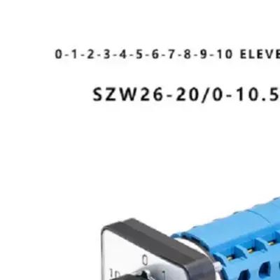 SZW26-20 11 Position 5 Section Rotary Changeover Switch 20A 440V AC For Multi Control Panel Electrical Equipment Supplies