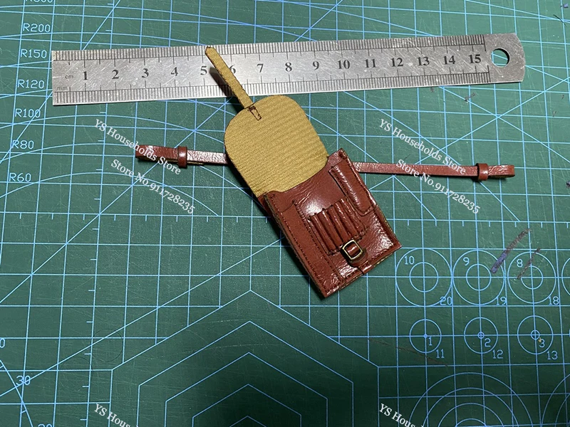 Noir/jaune/rouge marron 1/6 homme soldat seconde guerre mondiale Mini carte sac ceinture jouets accessoire pour 12 "montre figurine scène ornement