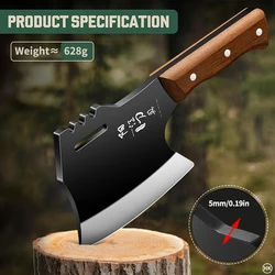 A large outdoor camping machete suitable for heavy chopping wood, yard work, and jungle cleaning, used for large-scale outdoor