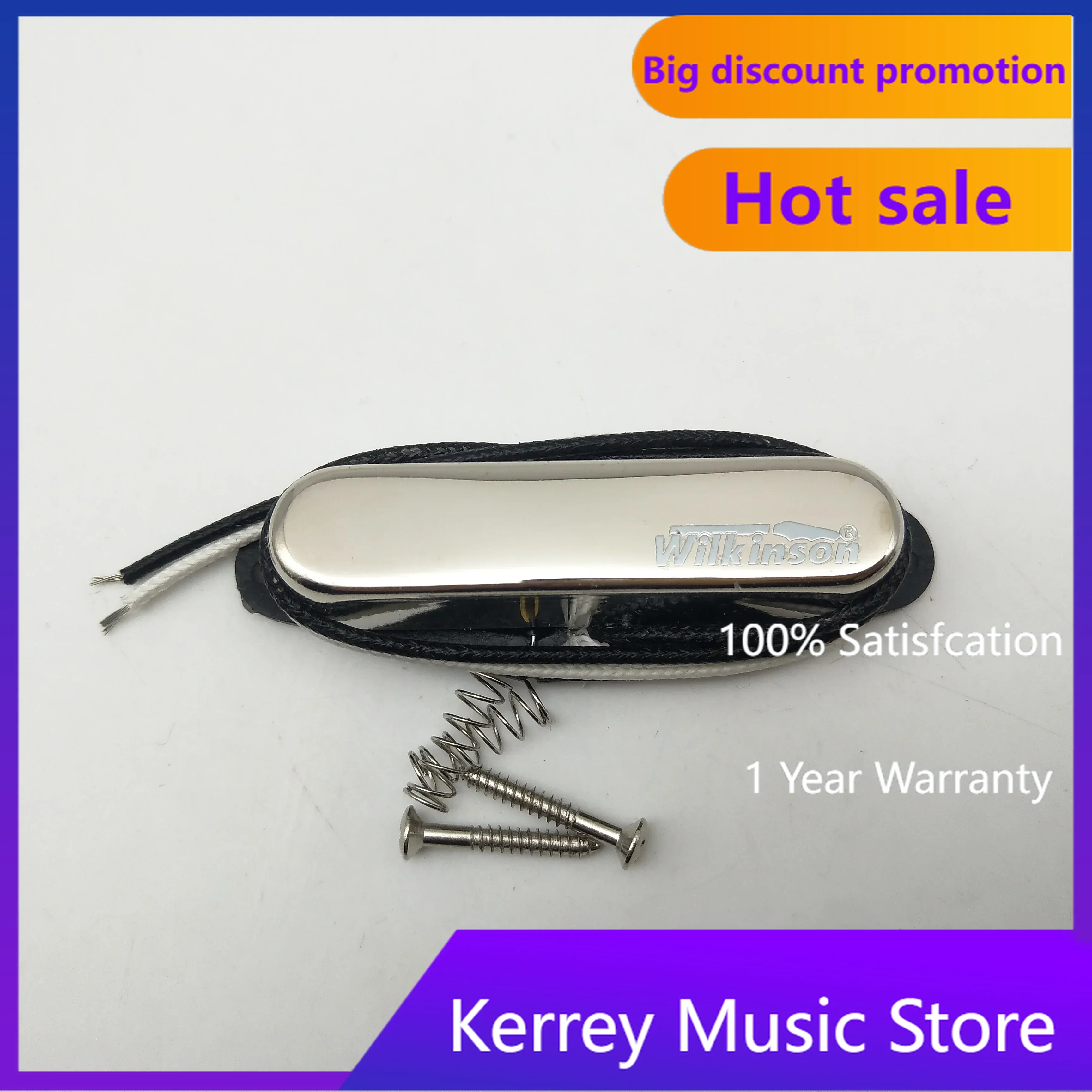

Wilkinson WVT Alnico5 Electric Guitar Pickup Set Vintage Sound Neck And Bridge Positions Guitar Accessories