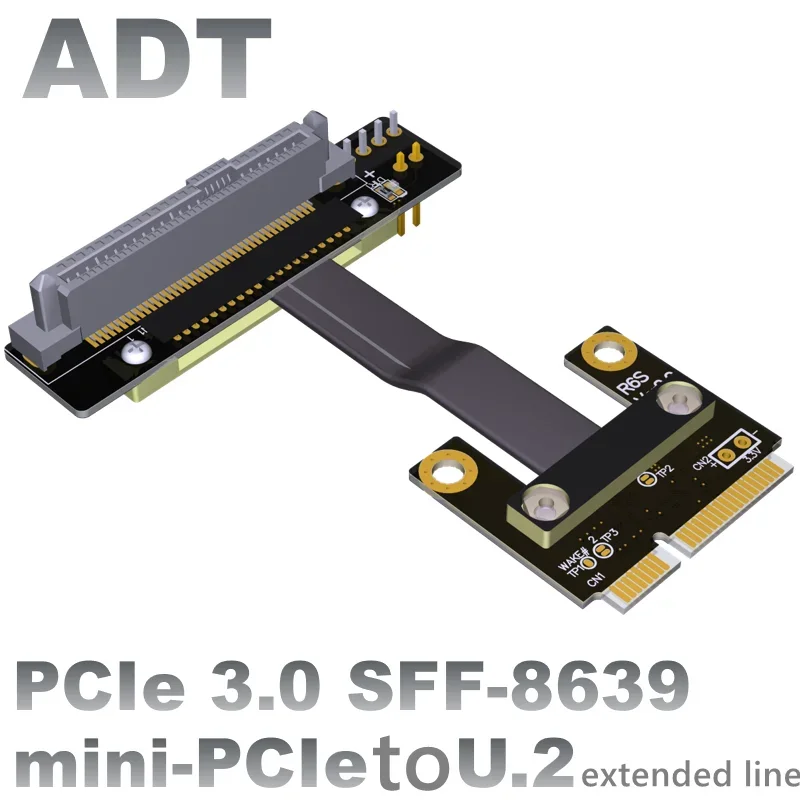 

U2 interface U2 to M2 key a.e. SFF-8639 mini-pcie extended data line mpcie Speed bandwidth: PCIe 3.0x1 gen3 8G/bps