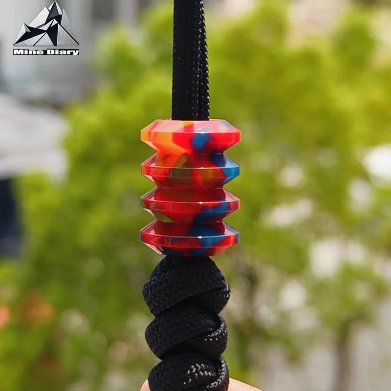 Resin Contrasting Umbrella Rope Knife Pendant EDC Backpack Pendant Key DIY Bead Folding Knife Bracelet Pendant