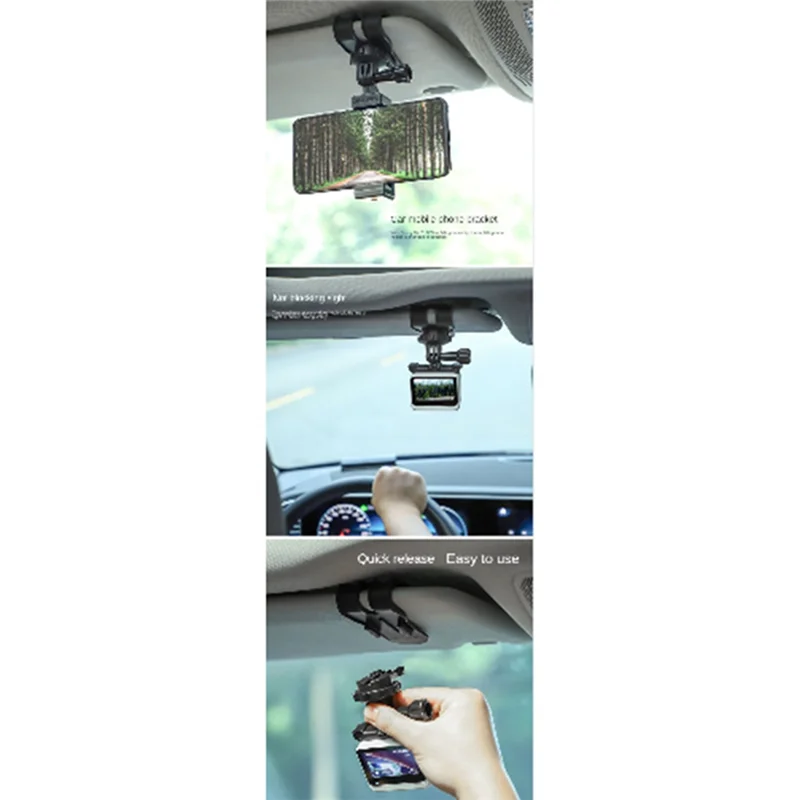 New-SUNNYLIFE For Insta360 GO3 Sports Camera Gopro11 Parts Accessories Multi-Functional Portable Car Clip Car Sun Visor Bracket