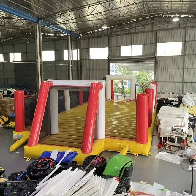 Mini campo de fútbol inflable rentable para actuaciones, campo de fútbol inflable a la venta