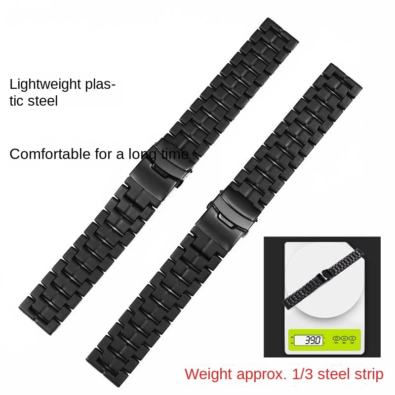 Plastic Steel Watchband For Luminox Watch 0151 0351 3050 3080 8800 Series Sports man Bracelet Time Watch Strap Black 23mm