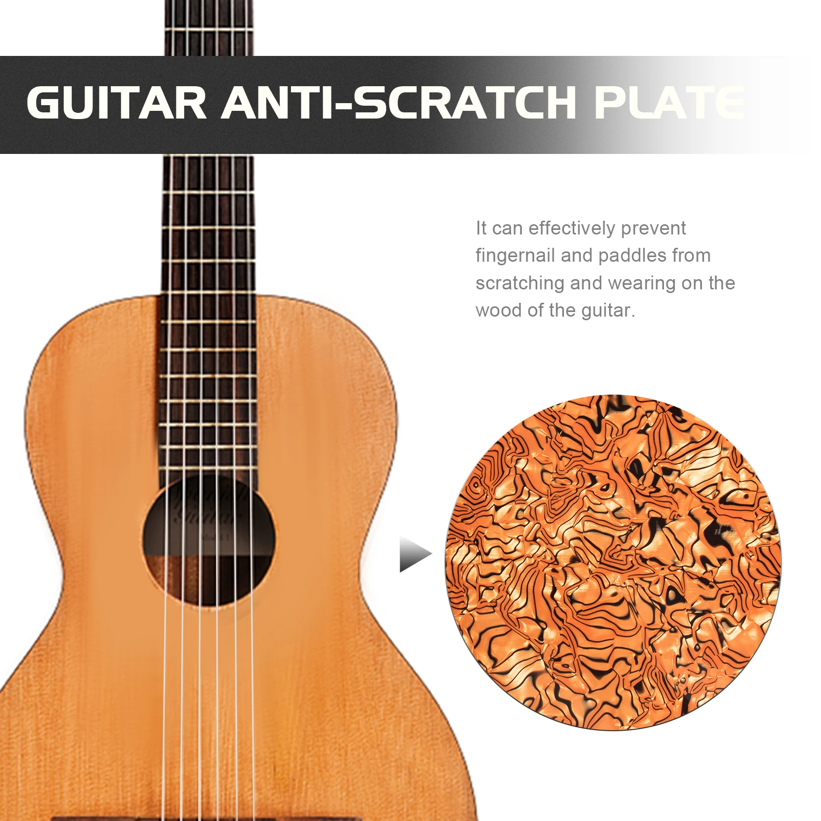 

PVC Guitar Anti-Scratch Impact Plate Guitar Protective Sticker for Guitar Accessories