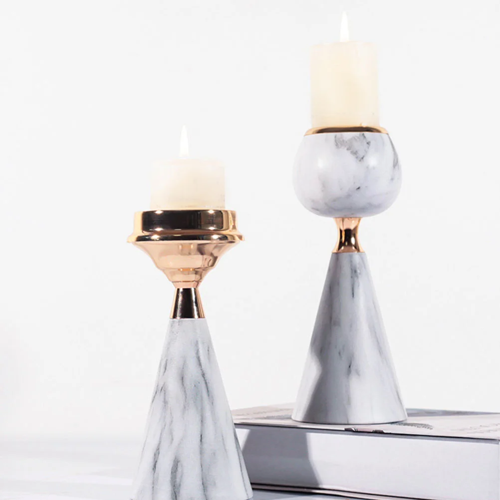 

1Pcs Nordic Style Candleholder Metal Candlestick Iron Art Holder Romantic Decor Home Party Tabletop Decoration