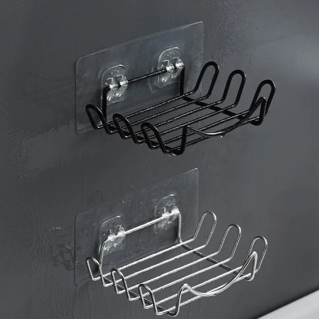 

Настенная полка для хранения мыла из нержавеющей стали, коробка для мыла без сверления, стеллаж для хранения в ванной комнате, самоклеящаяся корзина для хранения