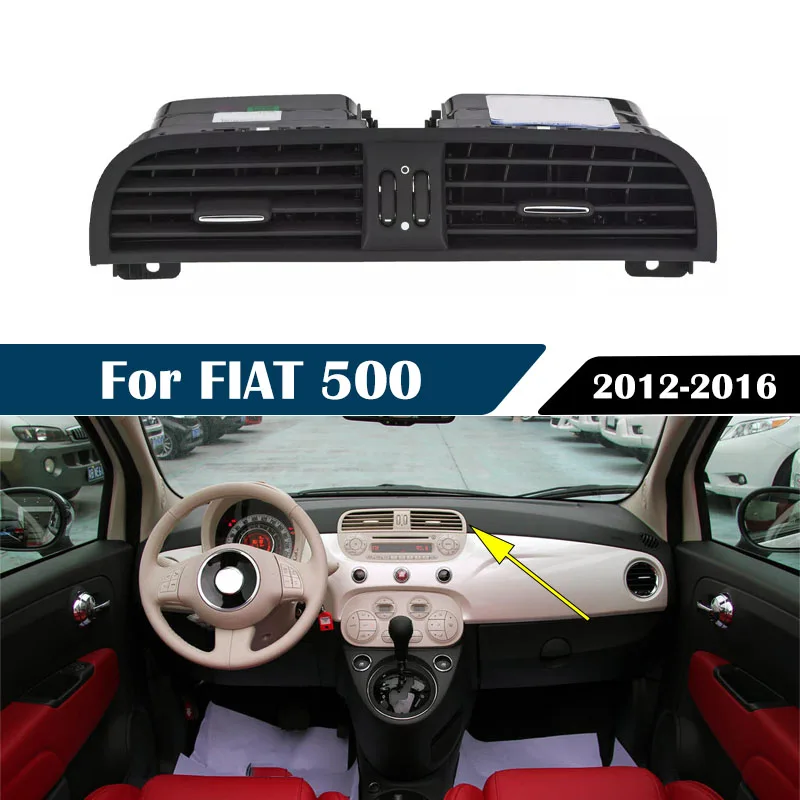 

For FIAT 500 2012 2013 2014 2015 2016 Dashboard Center Dash Board AC Heater Air Vent Car Vent Car Accessories
