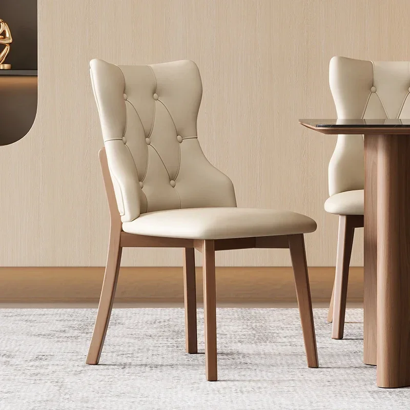 2pc Minimalist Premium Chair Art Aesthetic Simple Nordic Chairs Dining Elegant Modern Cadeiras De Jantar Chairs Dining Room