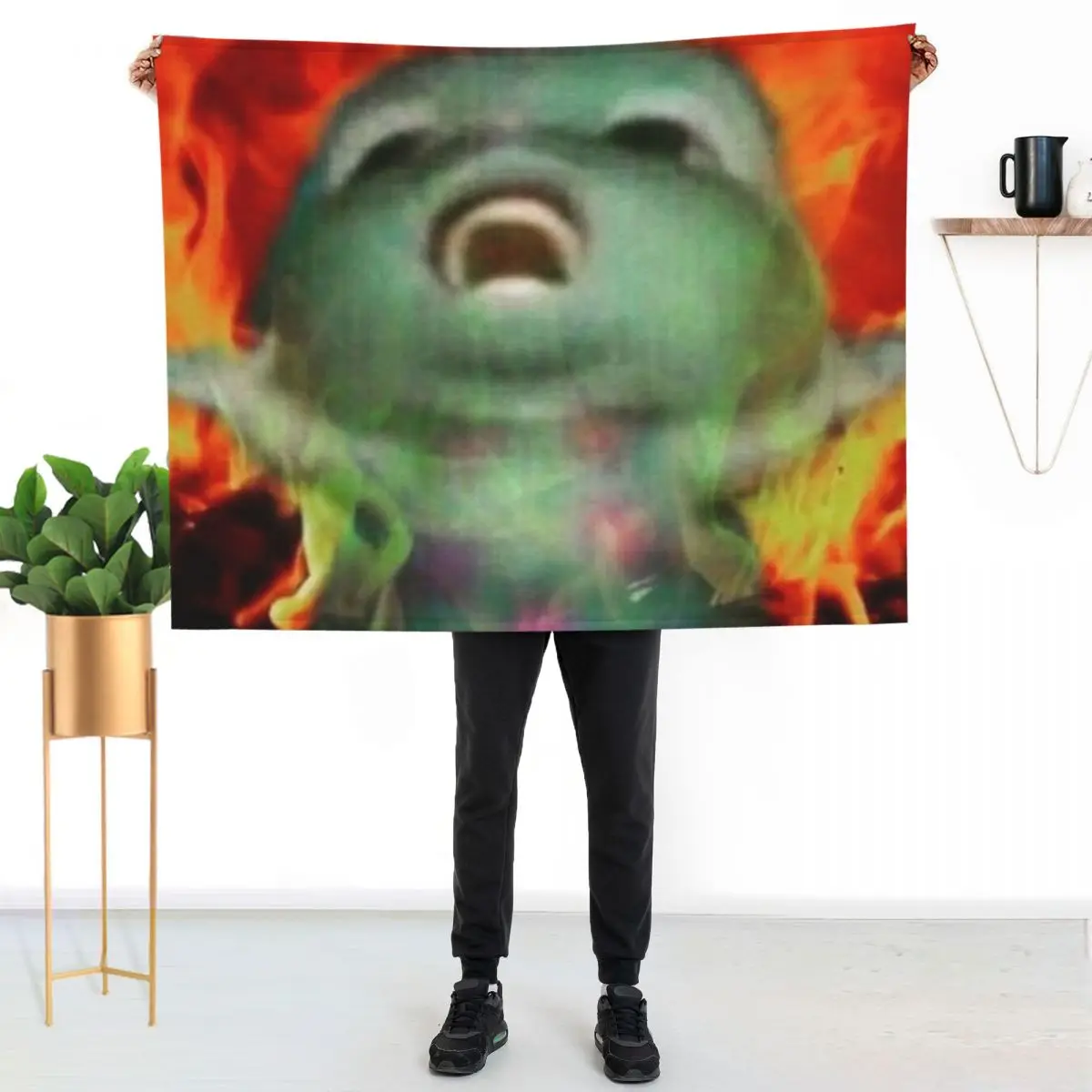 

bibble meme Throw Blanket Easy Care Comfortable Blanket for Couch