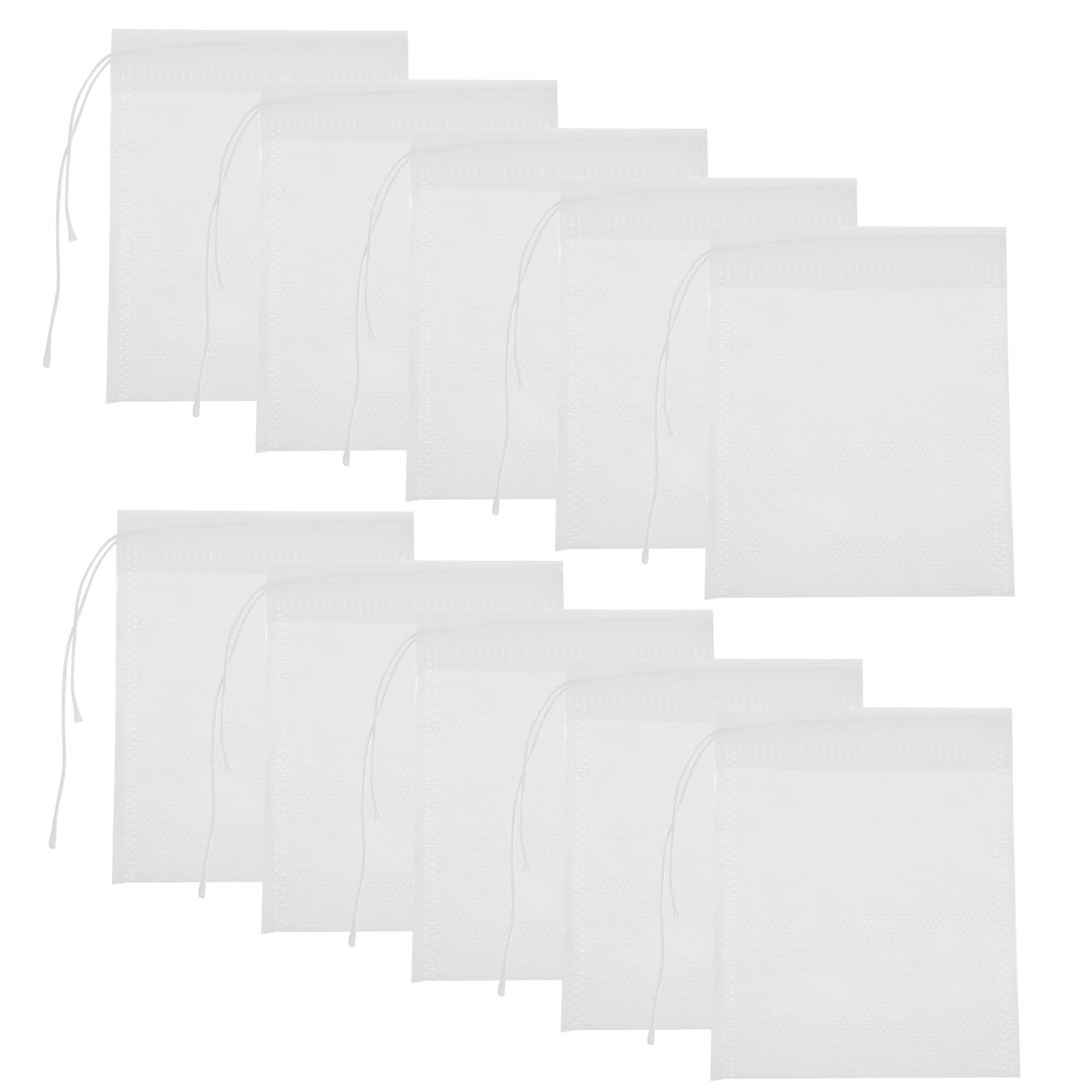 

100pcs Reusable Drawstring Soup Tea Filter Spice Bags for Cooking Empty Tea Coffee Filter Bags Nuts Gift Bag Fine Mesh Design