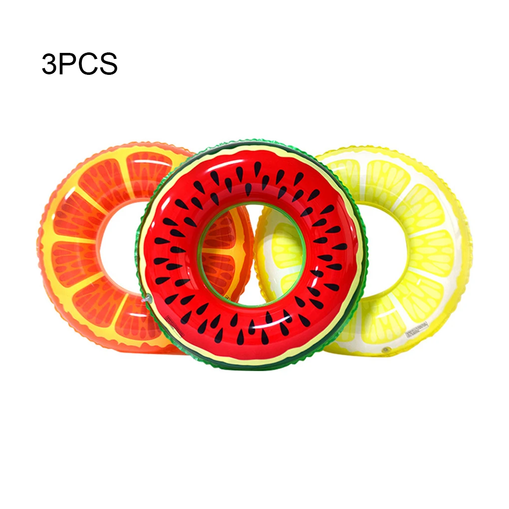 3x Swimming Ring For Kids And Adults - Pool Float Circle For Summer Fun Swimming Inflatable Pool Floats For Kids Adults