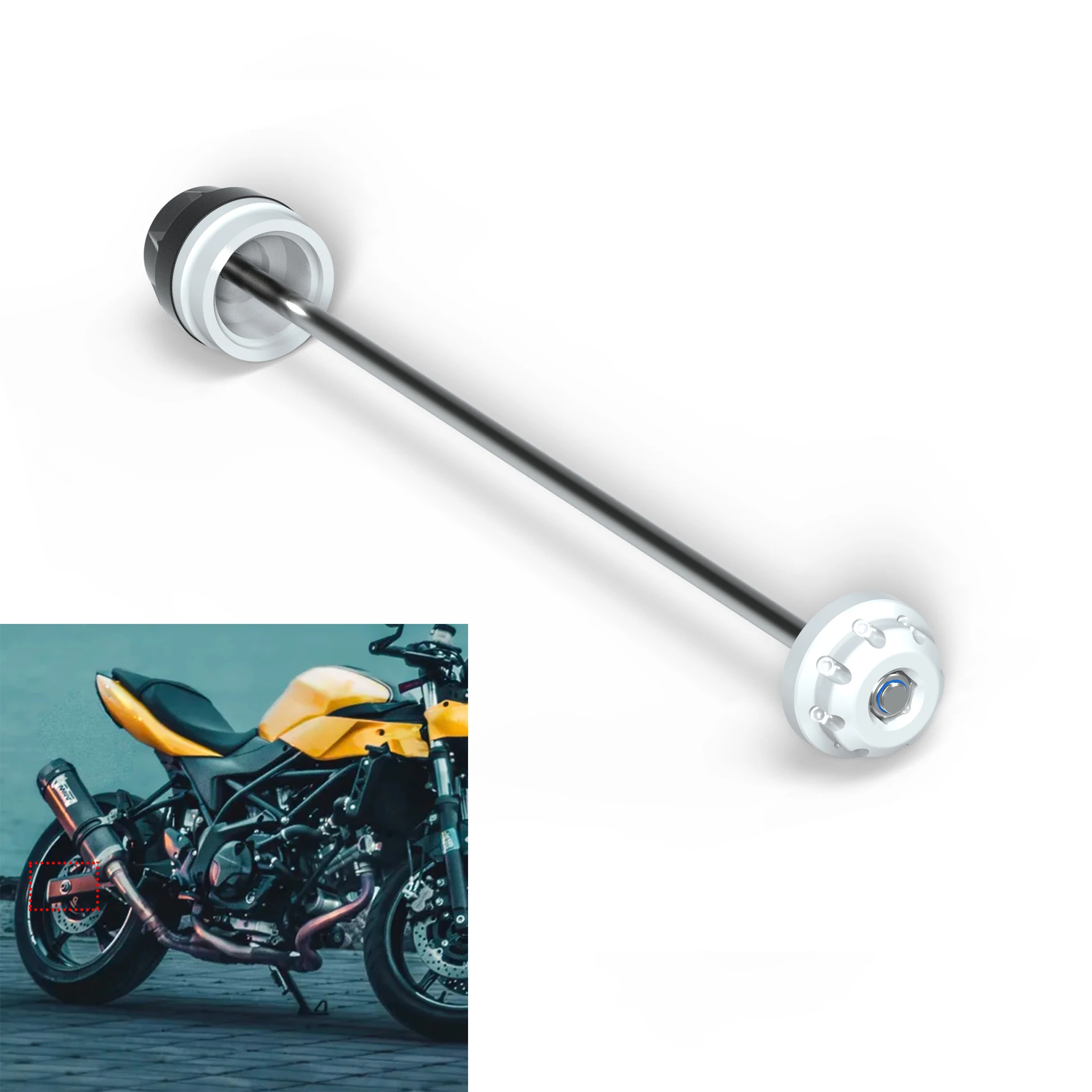 Motorcycle Wheel Axle Fork Crash Slider For Suzuki SV650 2015-2023 SV650X 2018-2024 Rocker Arm Anti-collision Slider Accessories