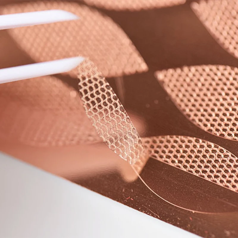 女性用の目に見えないステッカー,リフトストリップ,二重まぶたテープ,レースメッシュまぶたステッカー,粘着繊維,化粧道具,美容