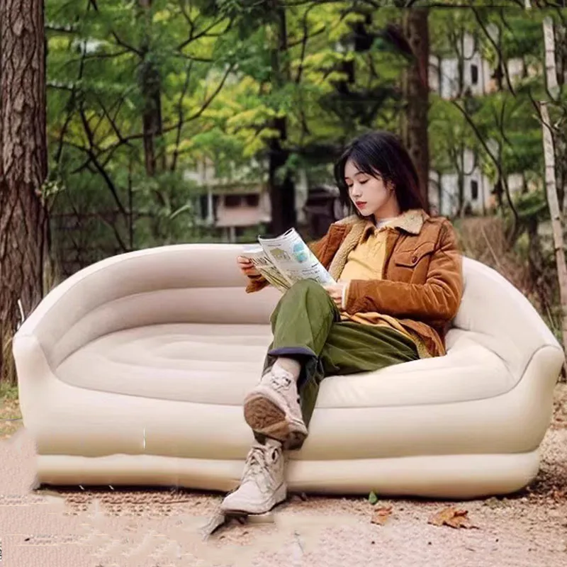Cheap Relaxing Inflatable Seat Garden Patio Comfortable Large Size Designer Inflatable Sofa Luxury Divano Postmodern Furniture