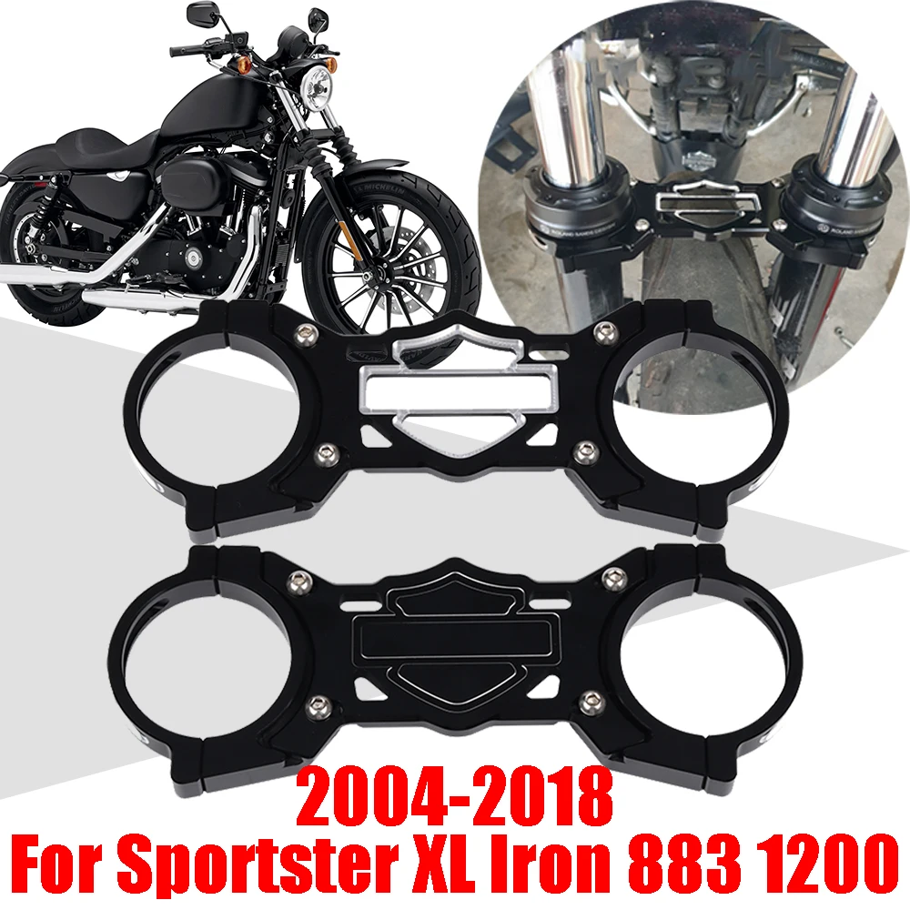 

Для Harley Sportster XL Iron 883 1200 аксессуары Передняя вилка балансировочный амортизатор Скоба подвеска держатель руля