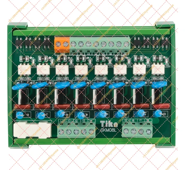 DIN Rail Mount 4-16 Channel Optocoupler Isolated Thyristor Solid Relay PNP NPN DC14-24V AC24-220V for PLC