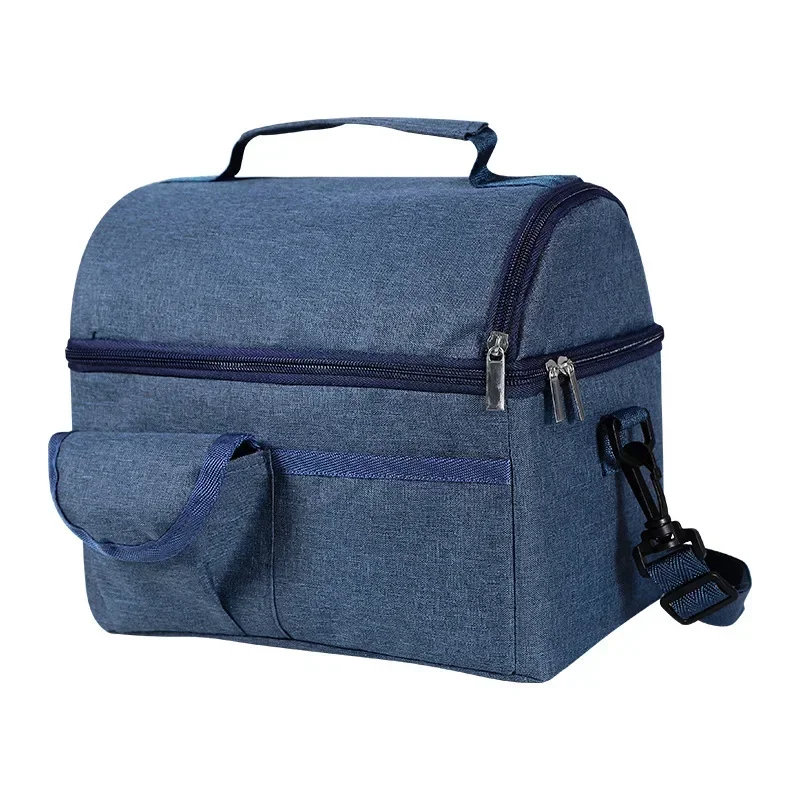 

Portable Oxford Waterproof Cooler Bag Picnic Thermal Insulated Ice Pack Fresh Thermo Food Cool Cans Lunch Box Totes