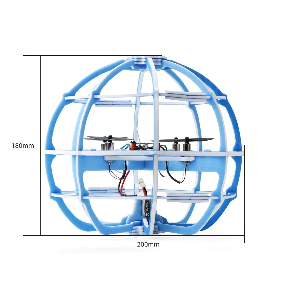 Dron piłka do piłki nożnej HGLRC A200 DIY dron piłkarski do quadcoptera RC FPV Freestyle Drone prezent-zabawka dla dziecka edukacyjne